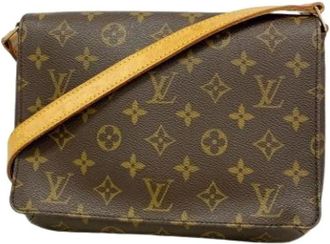 Louis Vuitton Pre-owned Cross Body Bags, female, Brown, Size: ONE SIZE Pre-owned Musette Tango Shoulder Bag