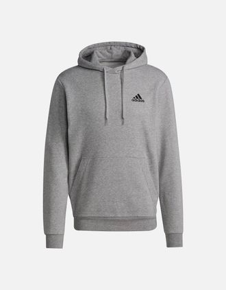 adidas Unisex Adult Fleece Hoodie - Grey - Size: 18/16/42