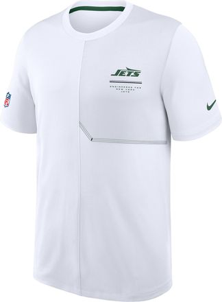Nike New York Jets Sideline Coach Nike Mens Dri-FIT NFL Top in White | 03B2083K72-B8B