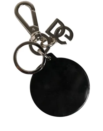 Dolce & Gabbana Black Kaisen Satoru Gojo Charm Metal Keychain Keyring Polyester Zamak Steel Brass