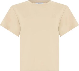Max Mara Quagga T-shirt - Dames - T-shirts - Beige - XS - Katoen - Tops