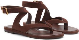 Mango Ankle Strap Sandal in Chocolate at Nordstrom, Size 6.5Us