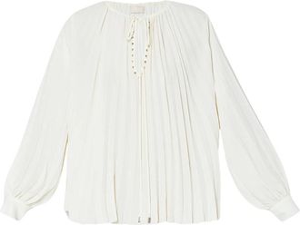 Liu Jo Stijlvolle Tuniek Jurk - Dames - Blouses - Wit - XS - Polyester - Overhemden