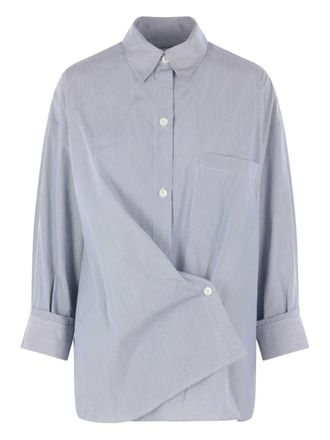 TWP Camicia asimmetrica a righe - Grigio