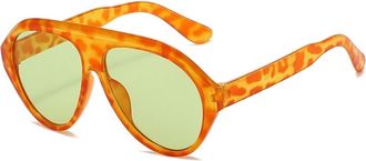 Generic Large Frame Womens Outdoor Vacation Mens Sunglasses(Green)