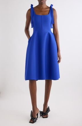 Givenchy Bow Detail Sleeveless Sweater Dress in Royal Blue at Nordstrom, Size X-Small