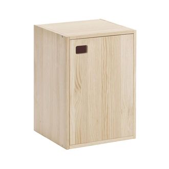 Astigarraga Astigarraga - Mueble De 1 Puerta En Pino Macizo Con 1 Estante Ajustable En Altura - L37 X H53,5 Cm