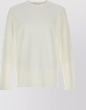 The Row long sleeve crew neck cotton t-shirt