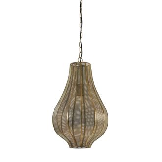 Light & Living L&aacute;mpara Colgante - Micha - Dorado - Metal - E27 - Light&living