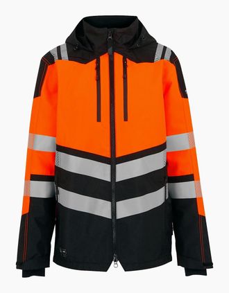 Regatta Womens Regatta Professional Mens High-Vis Waterproof Jacket - Black/Multi - Size: 22/20