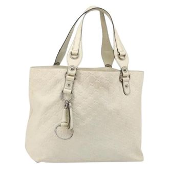 Gucci Bolso Tote Pre-owned Vintage - Pre-owned - Mujer - Blanco - ONE SIZE