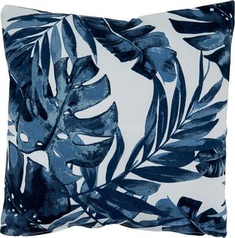 Saro Lifestyle Blue Tropic Outdoor Pillow