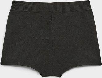 Twik Womens High-rise knit mini short Au clair de la lune