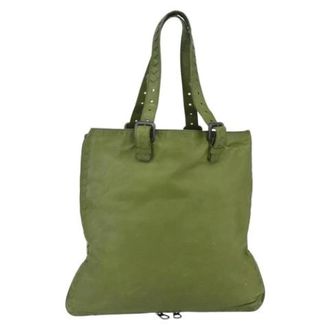 Bottega Veneta Pre-owned Tote Bags, female, Green, Size: ONE SIZE Pre-owned Vintage Shoulder Bag