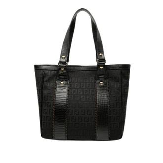 Fendi Pre-owned Tote Bags, female, Black, Size: ONE SIZE Pre-owned Canvas Tote