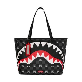 Sprayground Peeking Character Check Tote - female - SPRAYGROUND - Shopping Bags - Multicolor - ONE SIZE - Bags