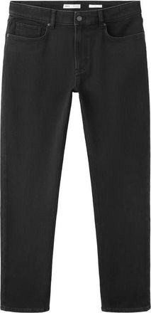 Mango Jan Slim Fit Jeans in Black Denim at Nordstrom, Size 30