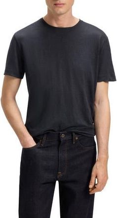 BOSS x Beckham Taut Linen T-Shirt in Dark Blue at Nordstrom Rack, Size Xx-Large