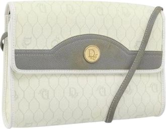 Dior Pre-owned Cross Body Bags, female, White, Size: ONE SIZE Pre-owned Vintage Shoulder Bag