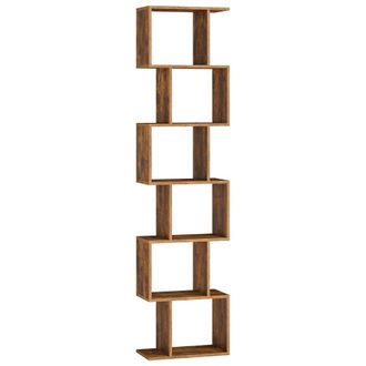 Vasagle Librer&iacute;a de 6 niveles de madera de color marr&oacute;n