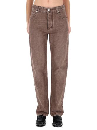 Bottega Veneta Straight-Fit Denim Jeans - Brown