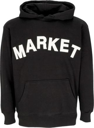Market Zwarte Community Garden Hoodie - Heren - Hoodies - Zwart - L - Katoen - Hoodies & sweatvesten