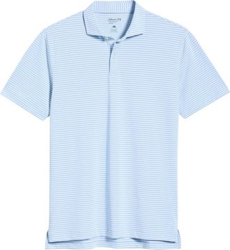 Johnnie-O Cruz Stripe PREP-FORMANCE Polo in Carbon Kona at Nordstrom, Size Xx-Large