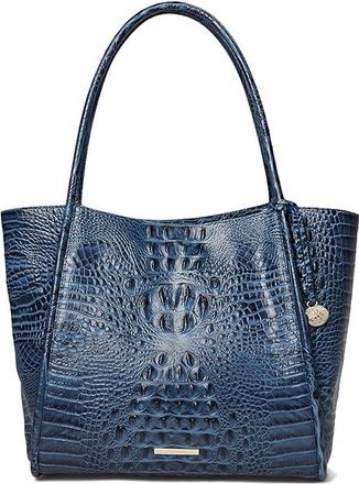 Brahmin Bailee Tote Handbags Dark Indigo, Leather