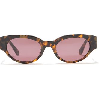 Bcbgmaxazria 53mm Chunky Oval Sunglasses in Blonde Demi at Nordstrom Rack
