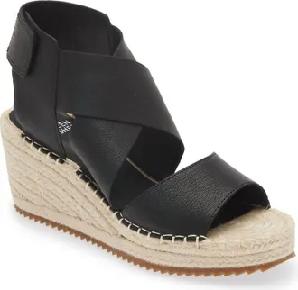 Eileen Fisher Womens Willow Wedge Sandals In Black