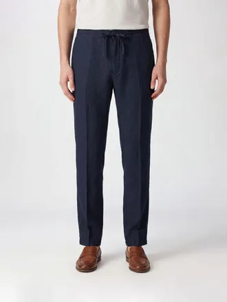 120% Lino Pantaloni con coulisse in misto lino