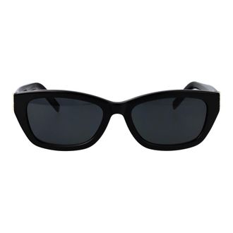 Saint Laurent SL M153 Zonnebril - Dames - Accessoires - Zwart - Maat: 55 MM Nylon