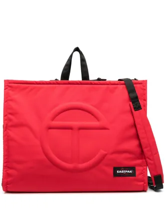 Telfar x Eastpack debossed-logo backpack - unisex - Polyester/Polyester - One Size - Red