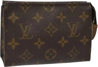 Louis Vuitton Pre-owned Clutches, female, Brown, Size: ONE SIZE Pre-owned Monogram Canvas Pouch