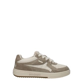 Palm Angels Beige Fabric Low Top Womens Sneakers
