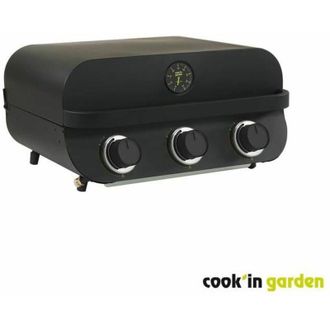 COOK IN GARDEN Barbecue a gas - COOKIN GARDEN - Flavo 60 - da appoggiare - 3 bruciatori diritti in acciaio inox - 8,4 kW - Accensione piezzo