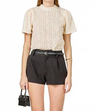 English Factory Tina Mock Top In Ivory