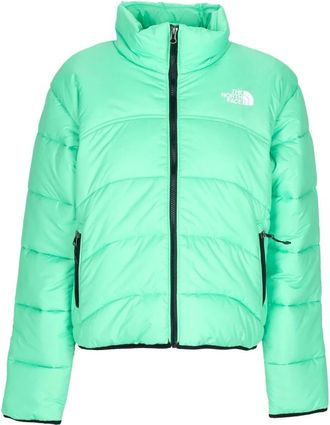 The North Face Chlorophyll Green High Neck Down Jacket - Dames - Ski Jassen - Groen - M - Polyester - Fitness