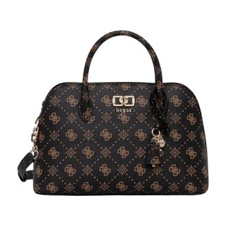 Guess Handbags, female, Brown, Size: ONE SIZE Emelie Logo 2 Comp S