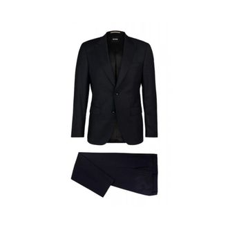 HUGO BOSS Heren, Pakken, Blauw, Maat: XL Leer