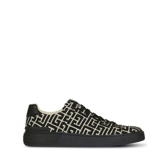 Balmain Sneakers Nero, Bianco-Uomo