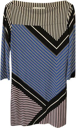 Diane Von F&uuml;rstenberg Diane von Furstenburg Ruri Multi-Stripe Shift Dress Size S