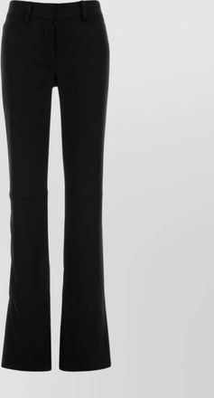 Courr&egrave;ges satin flared trousers