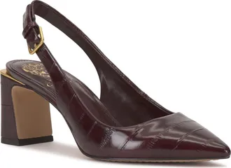 Vince Camuto Hamden Pointed Toe Slingback Pump in Pomegranate at Nordstrom, Size 8.5