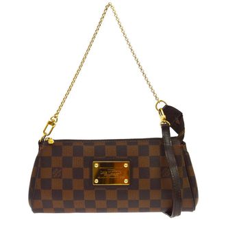 Louis Vuitton Eva Damier Brown Canvas Handbag (Pre-Owned)