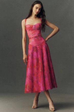 Hutch Belted Bustier Maxi Dress
