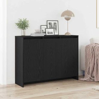 vidaXL Vidaxl Credenza Nero 102 X 29.5 X 75 Cm Legno Ingegnerizzato
