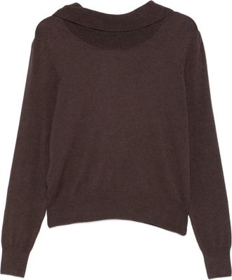 Vicolo fine-knit skirt (set of two) - Brown