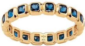 Made by Mary Cubic Zirconia Eternity Birthstone Ring in Gold/September at Nordstrom, Size 10