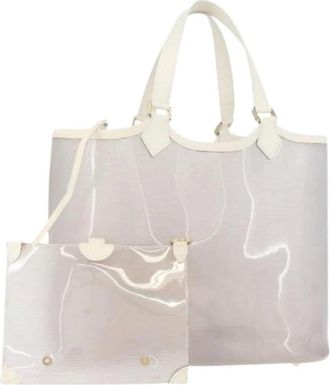 Louis Vuitton Pre-owned Tote Bags, female, White, Size: ONE SIZE Pre-owned Vintage Vinyl Tote Bag